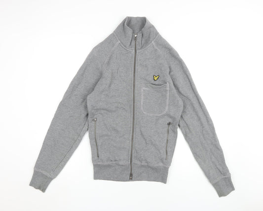 Mens UK Size S Lyle & Scott Grey Full Zip Sweatshirt