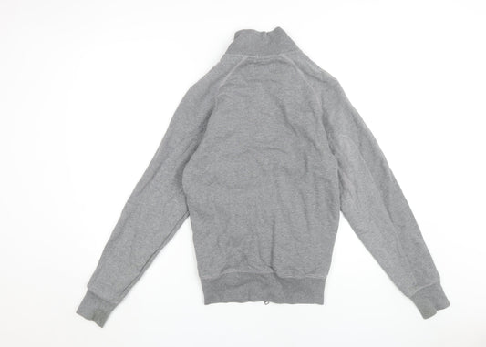 Mens UK Size S Lyle & Scott Grey Full Zip Sweatshirt