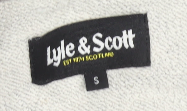Mens UK Size S Lyle & Scott Grey Full Zip Sweatshirt
