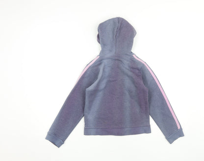 Next Girls Purple Full Zip Hoodie 8 Years - Casual & Comfy