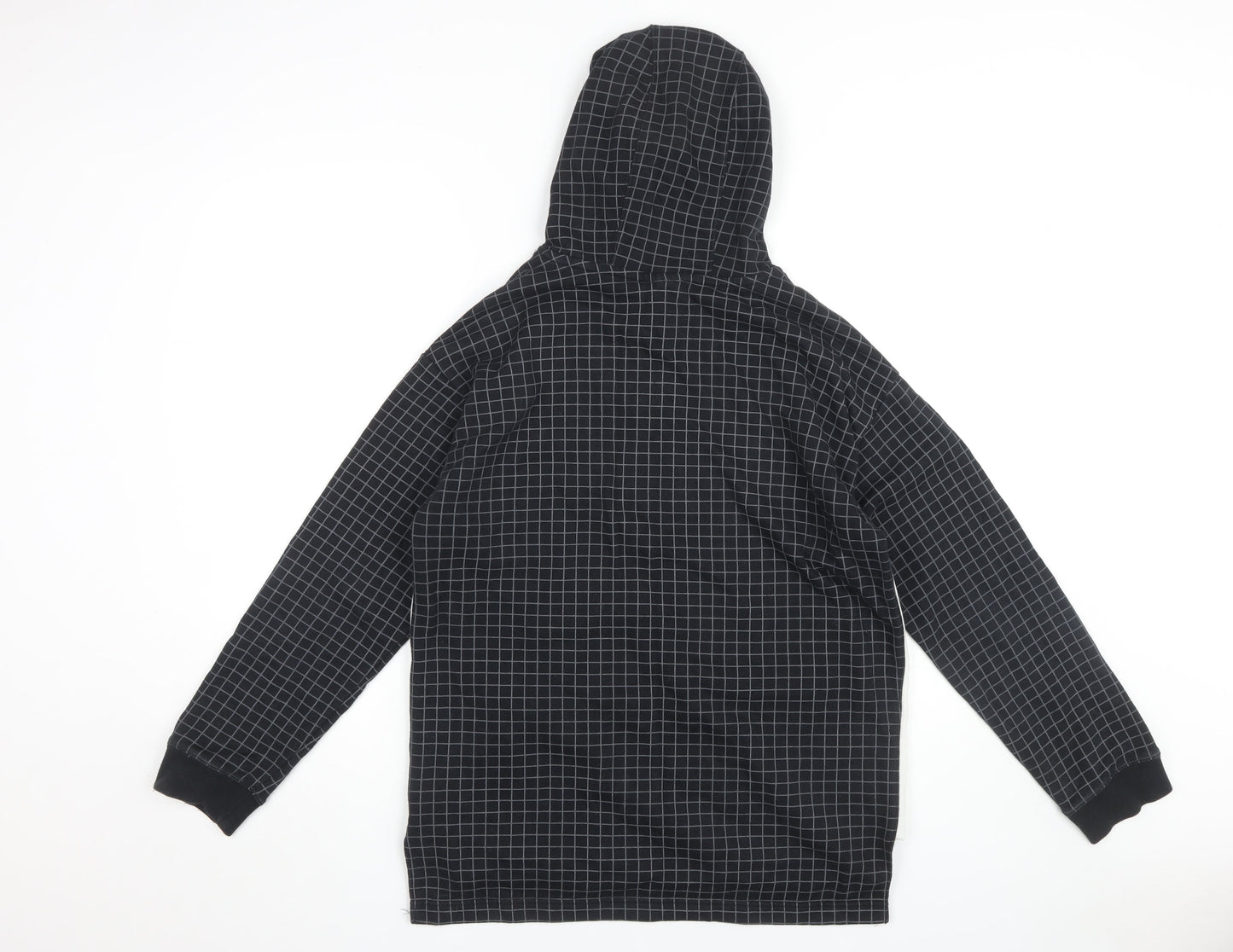 Nike Boys Black Check Pullover Hoodie XL