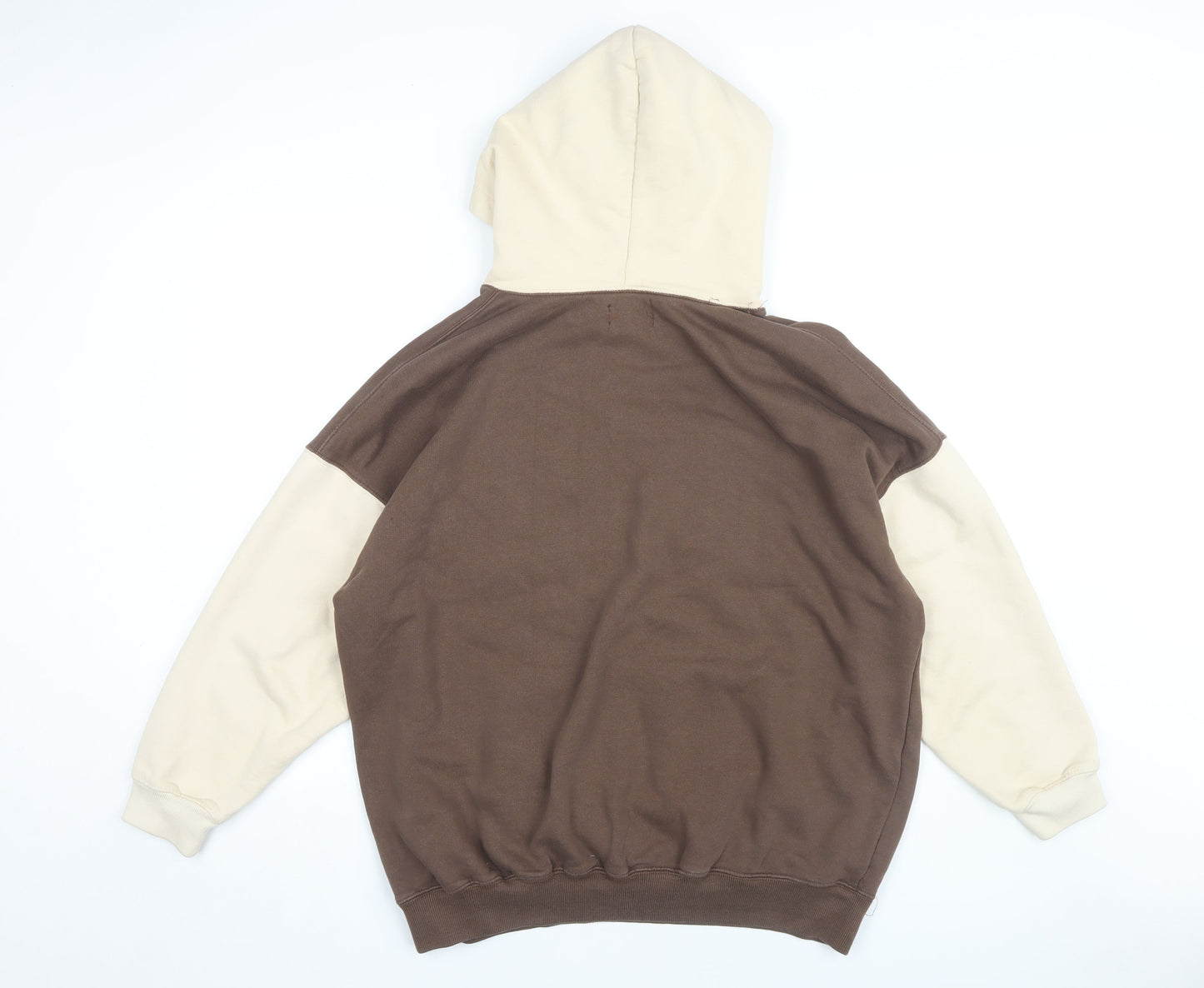 Teens UK Size S Pull&Bear Brown Pullover Hoodie