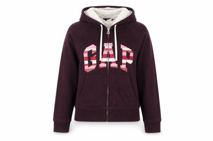 Womens UK Size S Gap Red Full Zip Hoodie
