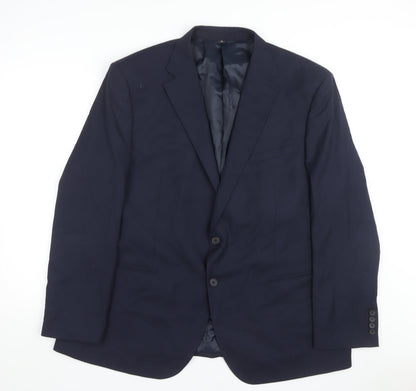 Mens UK Size 48 Marks and Spencer Regular Blue Suit Jacket