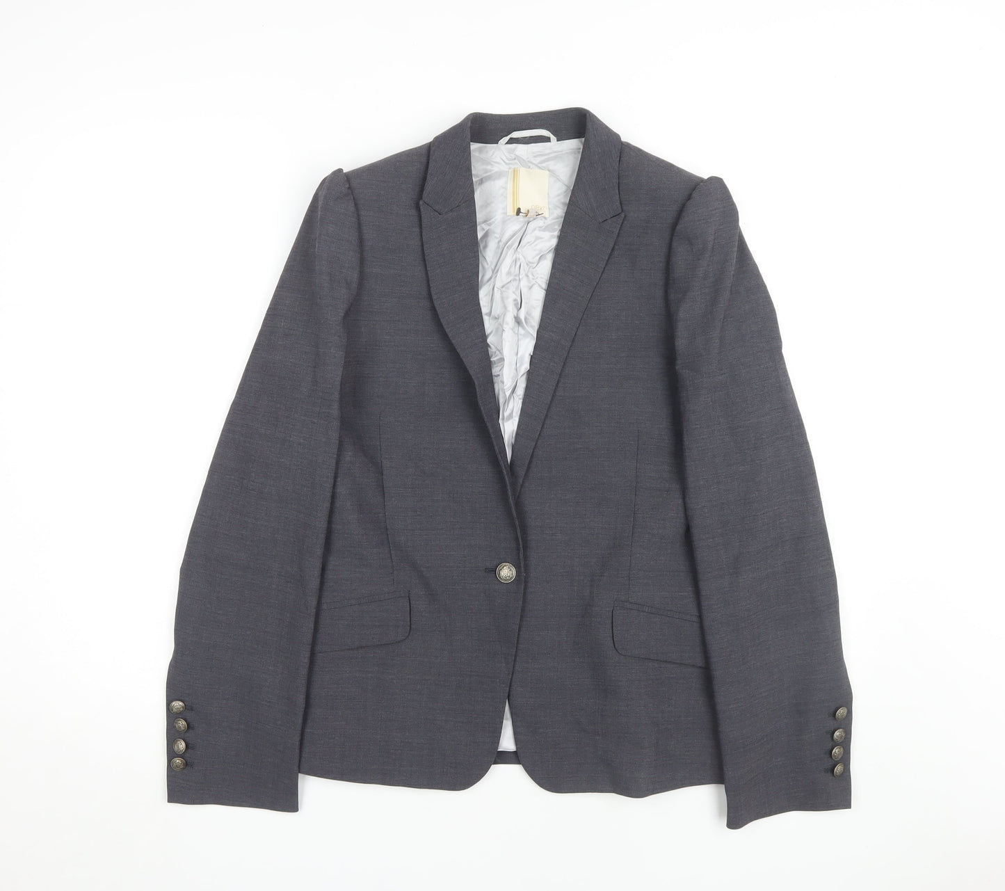 Next Women’s Grey Blazer Jacket Size 14 Business Style