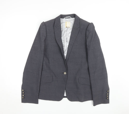 Next Women’s Grey Blazer Jacket Size 14 Business Style