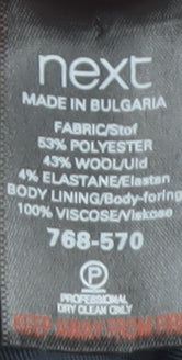 Next Women’s Grey Blazer Jacket Size 14 Business Style