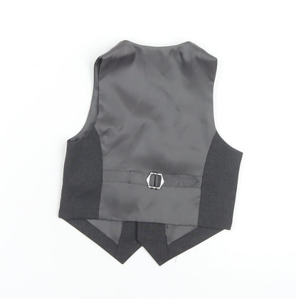 Marks and Spencer Boys Black Suit Waistcoat 2-3 Years