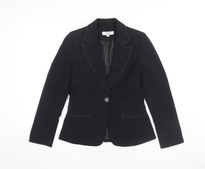 Next Women's Black Petite Tailored Blazer S - Formal Elegant Style