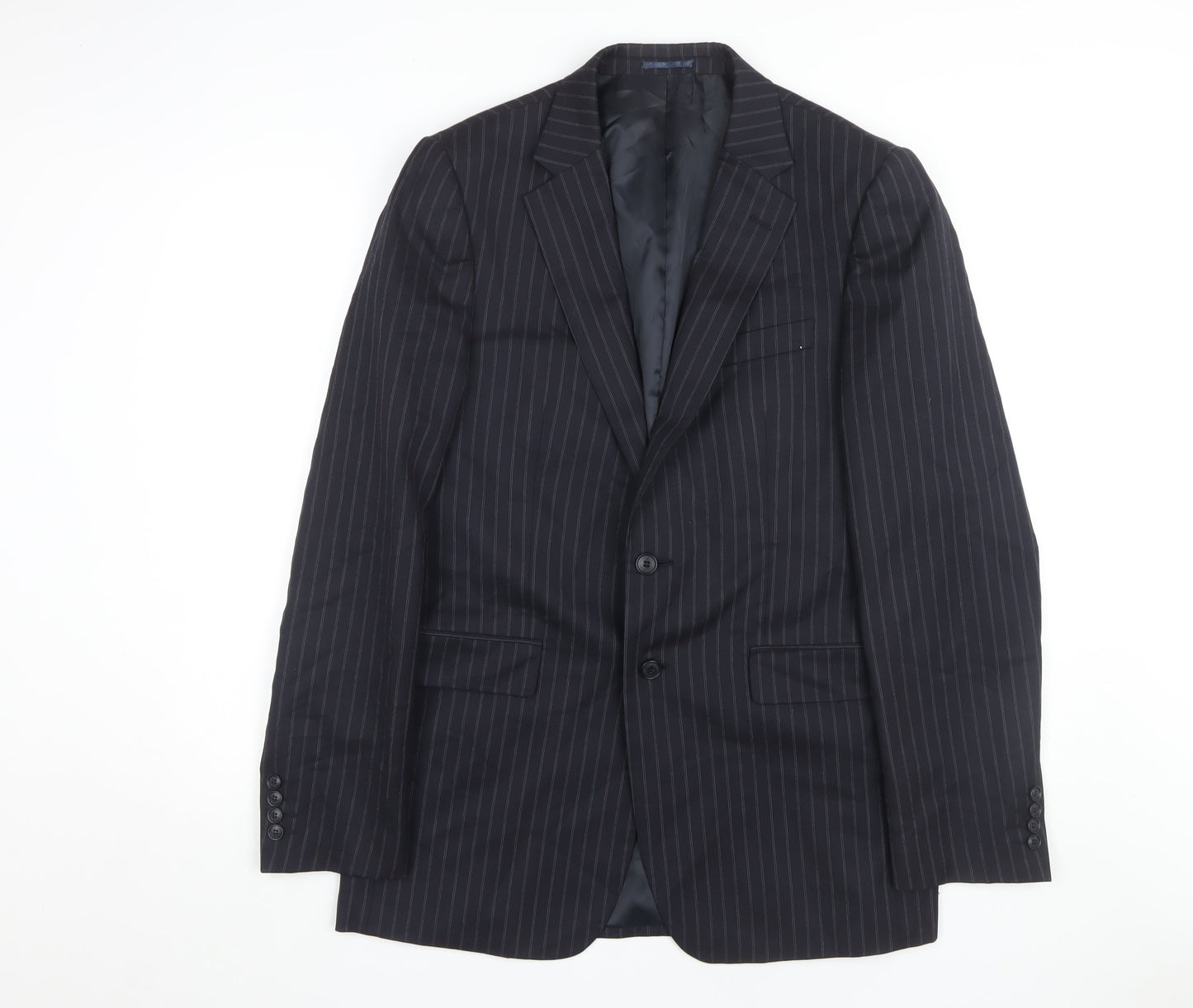 Mens UK Size 40 Jaeger Regular Black Suit Jacket