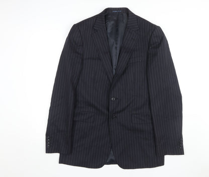 Mens UK Size 40 Jaeger Regular Black Suit Jacket