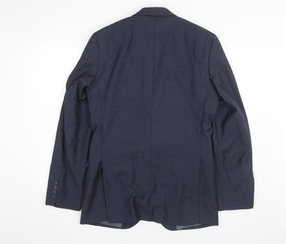 Mens UK Size 38 Marks and Spencer Regular Blue Suit Jacket