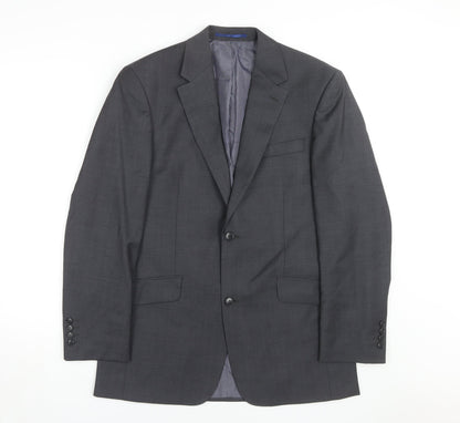 Mens UK Size 38 Daniel Hechter Regular Grey Suit Jacket