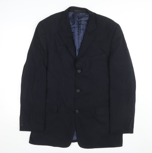 Mens UK Size 42 Ted Baker Regular Blue Suit Jacket