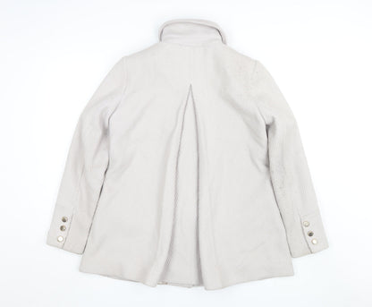 Womens UK Size 10 Ted Baker Beige Overcoat
