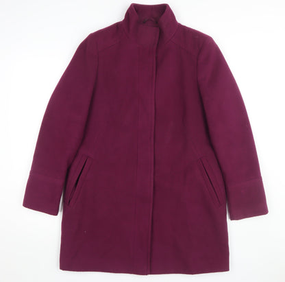 Womens UK Size 12 Marks and Spencer Purple Overcoat