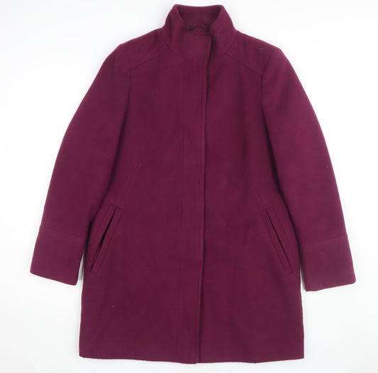 Womens UK Size 12 Marks and Spencer Purple Overcoat