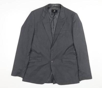 Mens UK Size 38 H&M Regular Grey Suit Jacket
