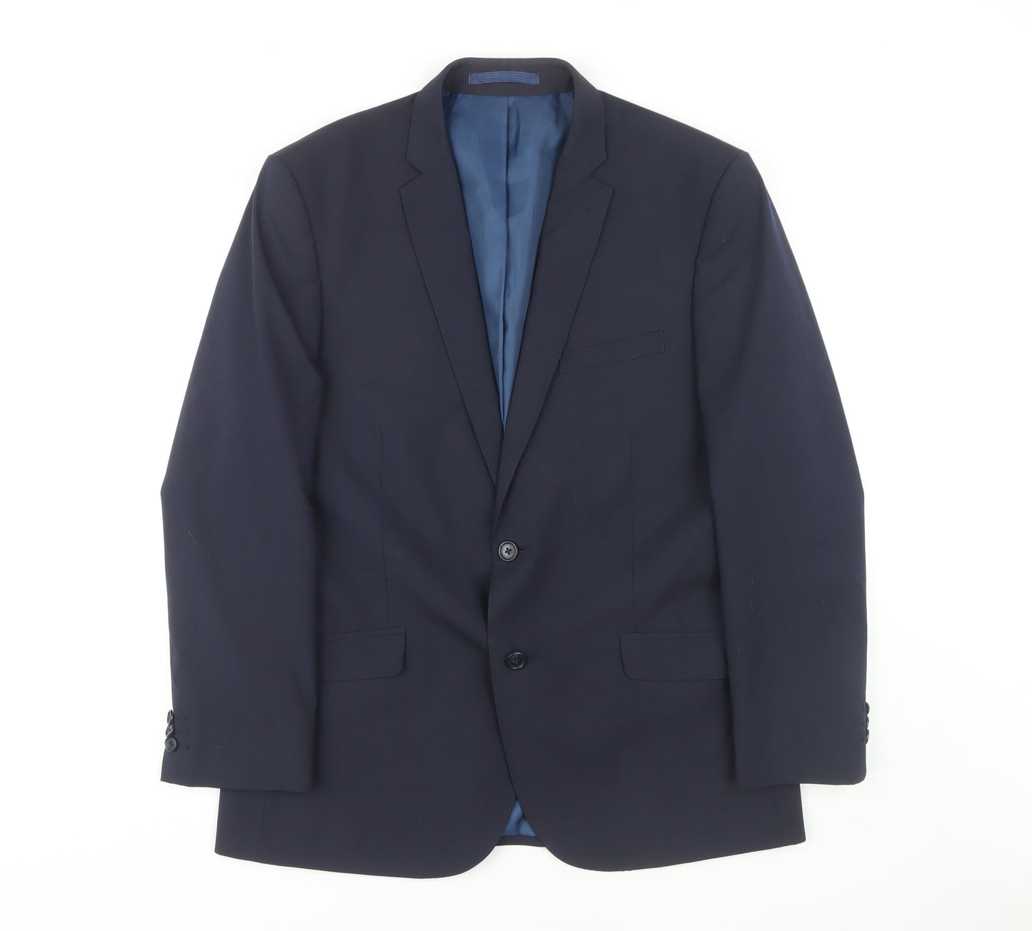Mens UK Size 42 Marks and Spencer Regular Blue Suit Jacket