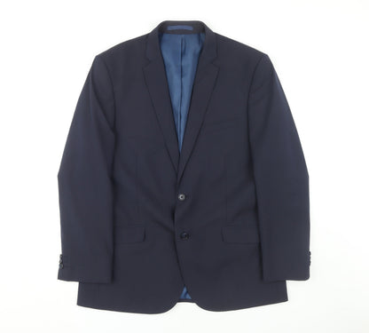 Mens UK Size 42 Marks and Spencer Regular Blue Suit Jacket