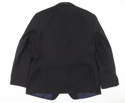 Mens UK Size 48 Scott & Taylor Regular Black Suit Jacket