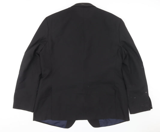 Mens UK Size 48 Scott & Taylor Regular Black Suit Jacket