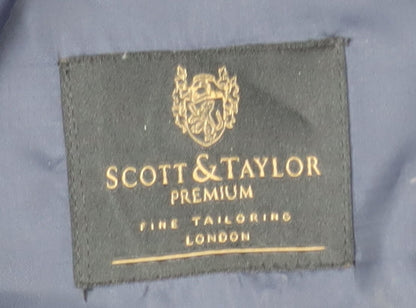 Mens UK Size 48 Scott & Taylor Regular Black Suit Jacket