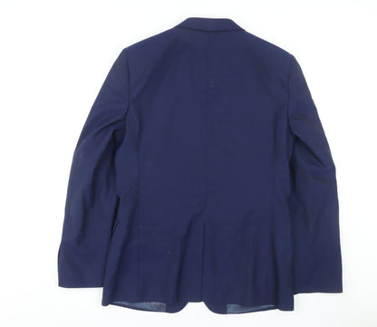 Mens UK Size 40 Ted Baker Regular Blue Suit Jacket