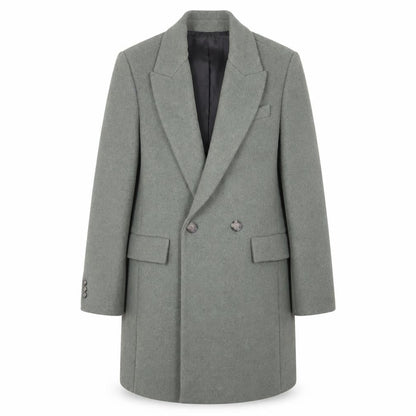Womens UK Size 12 MNG Green Overcoat