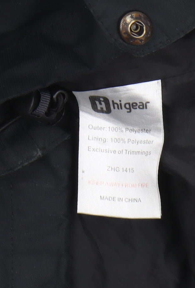Hi Gear Boys Black Parka Jacket Age 11 Waterproof