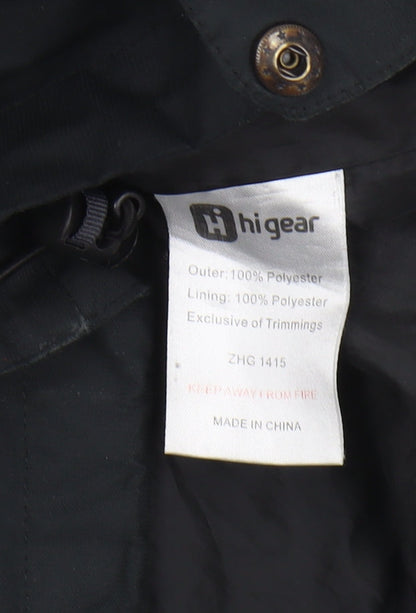 Hi Gear Boys Black Parka Jacket Age 11 Waterproof