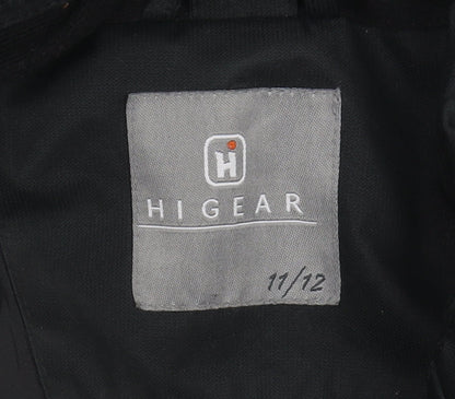 Hi Gear Boys Black Parka Jacket Age 11 Waterproof
