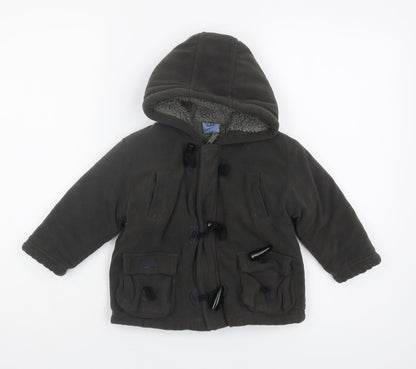 Pumpkin Patch Unisex Green Duffle Coat, 24 Months, Winter Warm
