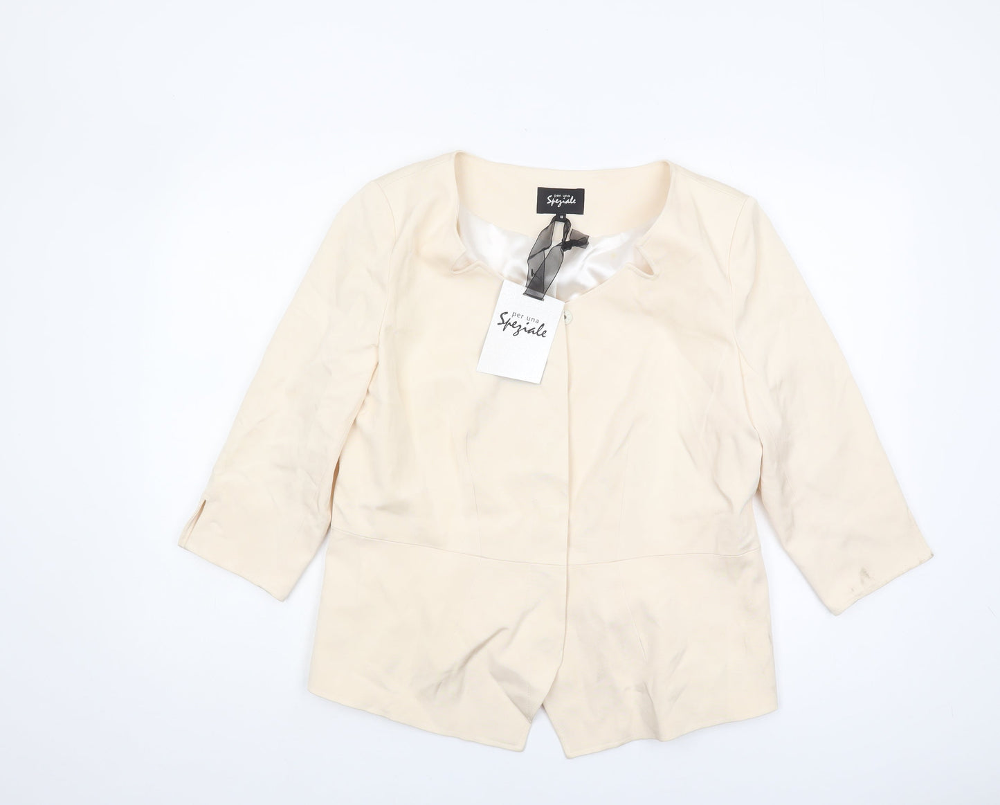 Per Una Speziale Women’s Beige Suit Jacket Size 18