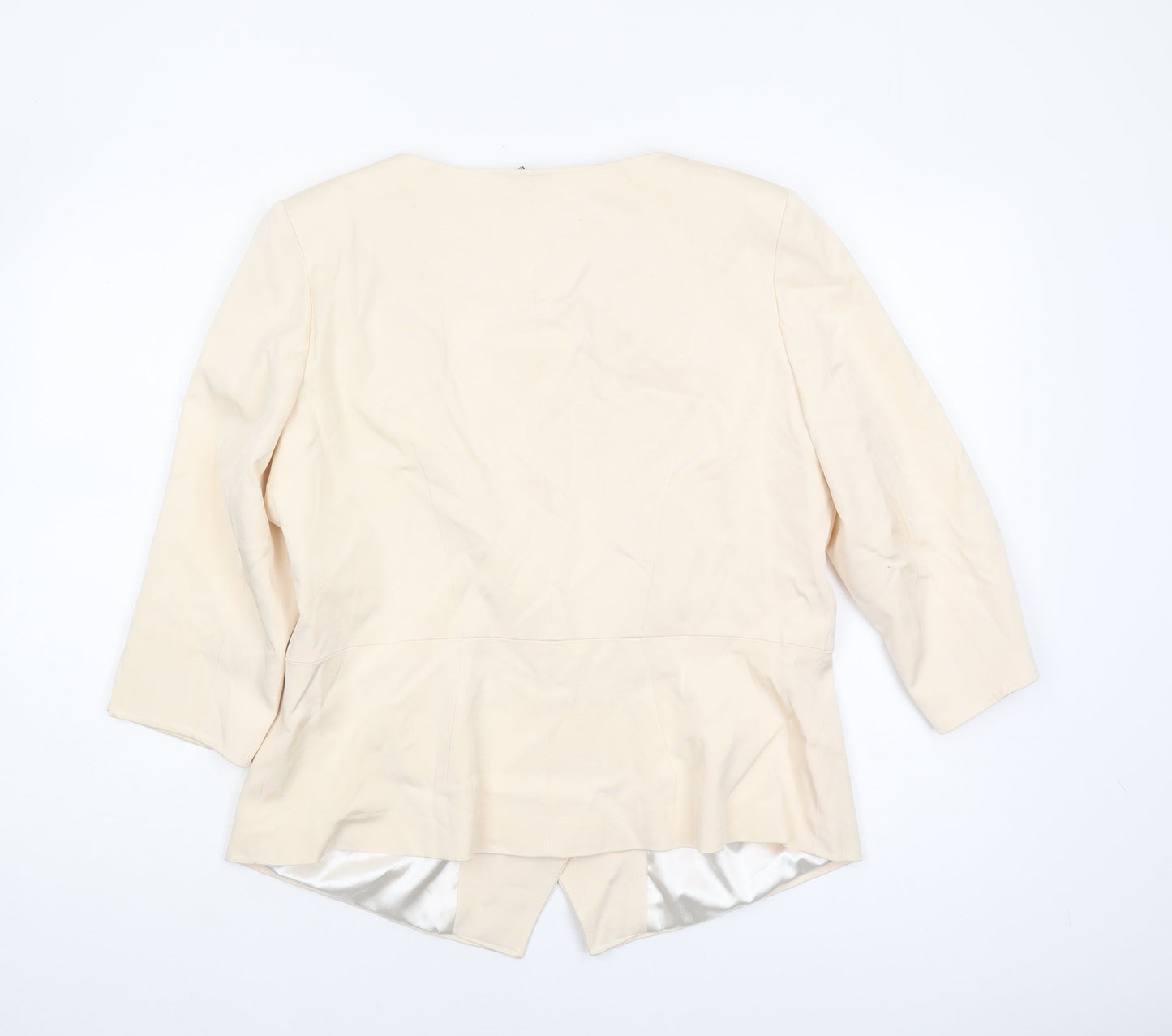 Per Una Speziale Women’s Beige Suit Jacket Size 18