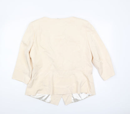 Per Una Speziale Women’s Beige Suit Jacket Size 18
