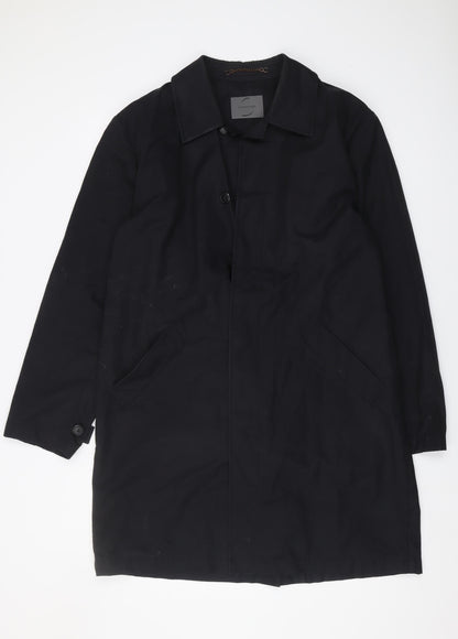 Mens UK Size S Sovereign Black Overcoat