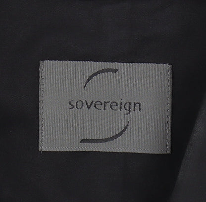 Mens UK Size S Sovereign Black Overcoat