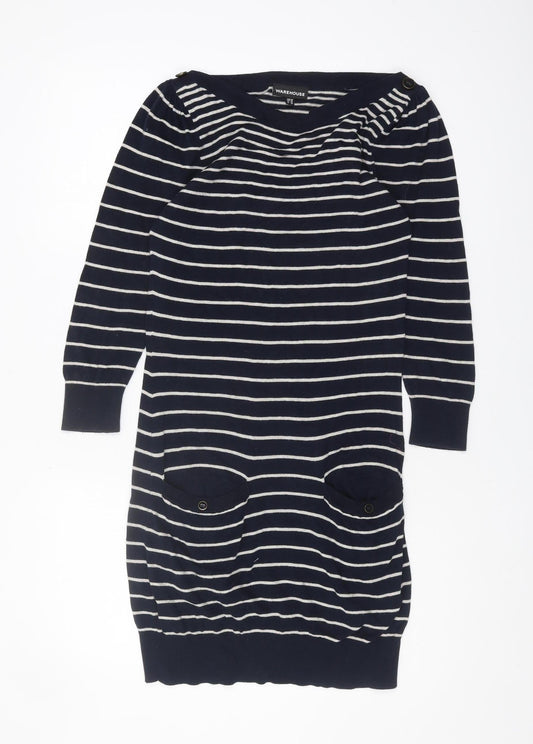 Womens UK Size 10 Warehouse Black Pullover Jumper