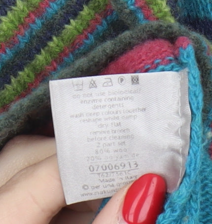 Womens UK Size S Marks and Spencer Multicoloured Cardigan Jumper