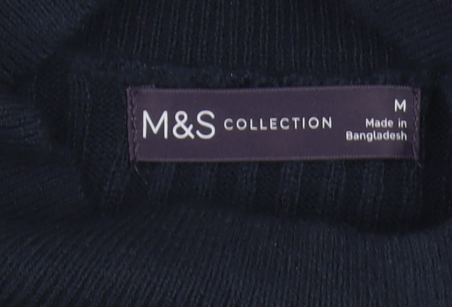 Womens UK Size M Marks and Spencer Black Pullover Jumper