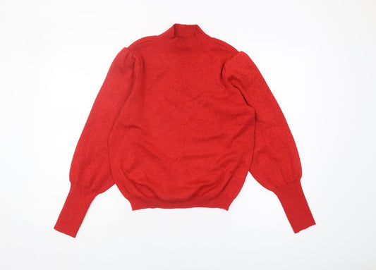 Womens UK Size 12 Marks and Spencer Red Pullover Jumper
