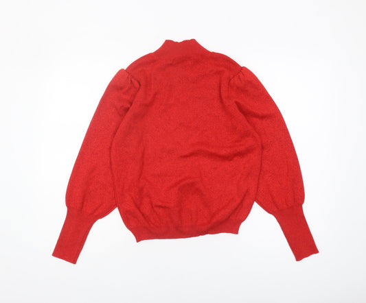 Womens UK Size 12 Marks and Spencer Red Pullover Jumper