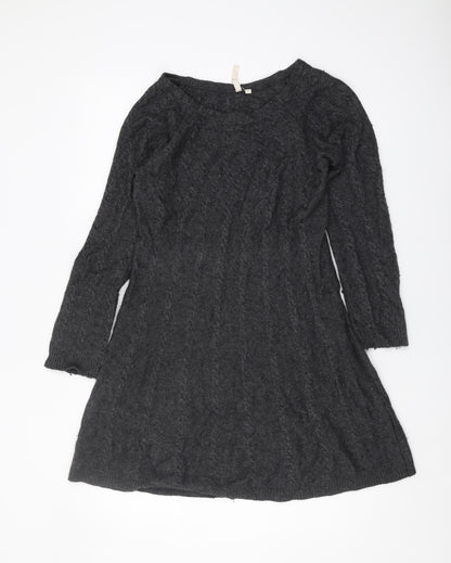 Womens UK Size 12 No Data Black Pullover Jumper