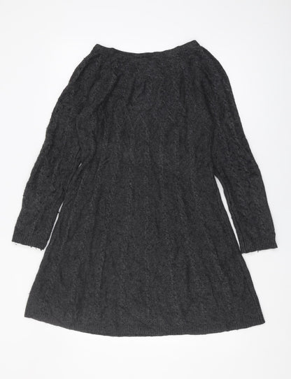Womens UK Size 12 No Data Black Pullover Jumper