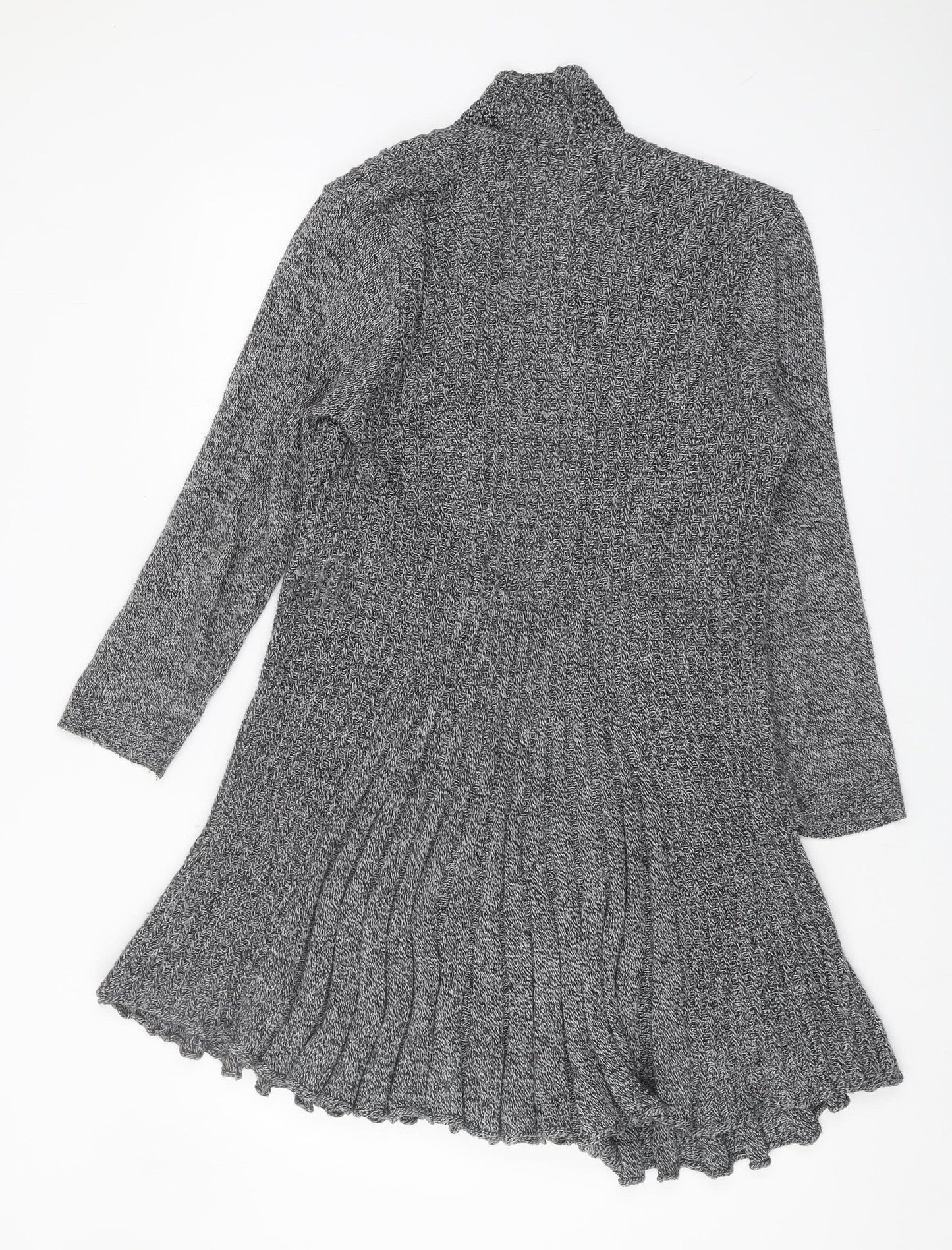 Kurt Muller Women's Grey Cardigan M Collared Style
