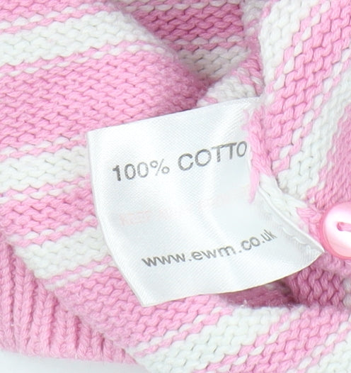 EWM Women's Pink Striped Pullover Jumper - Size XL