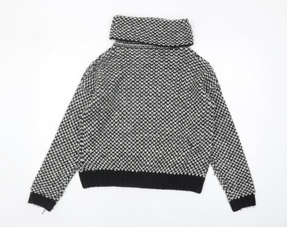 Womens UK Size M New Look Black Pullover Jumper