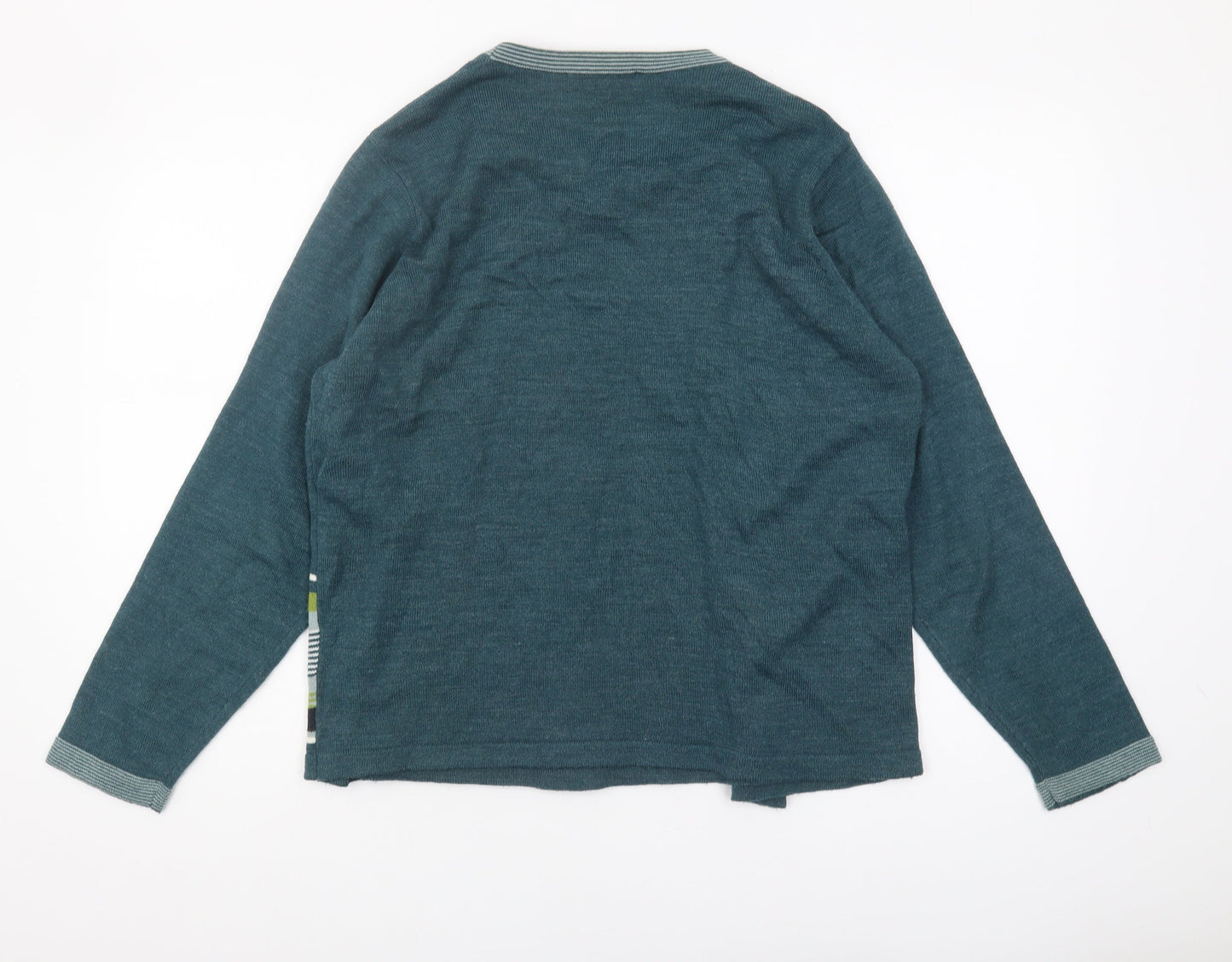 Honor Millburn Women's Blue Striped Cardigan M