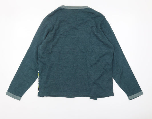 Honor Millburn Women's Blue Striped Cardigan M